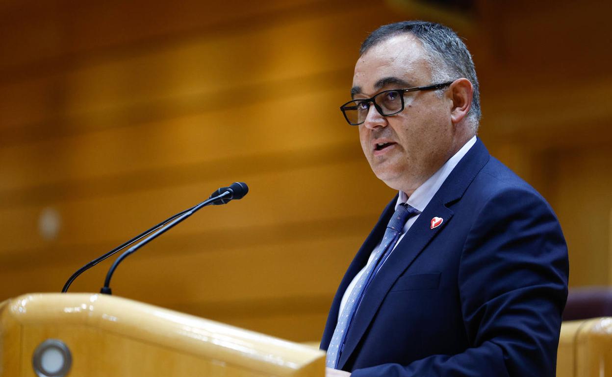 El regionalista Fernández Viadero, durante una intervención en el Senado 