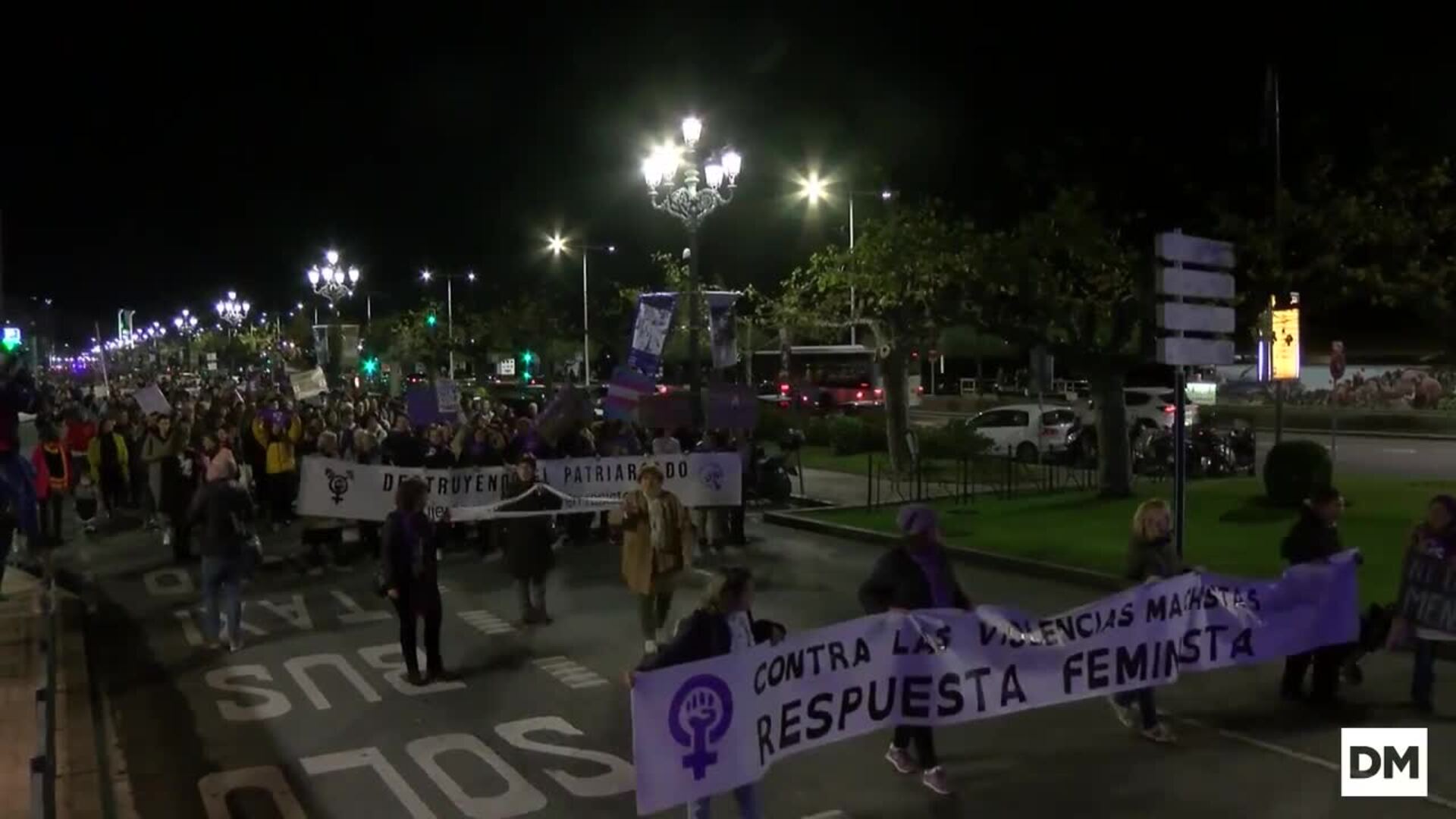 La manifestación del 25N toma las calles de Santander