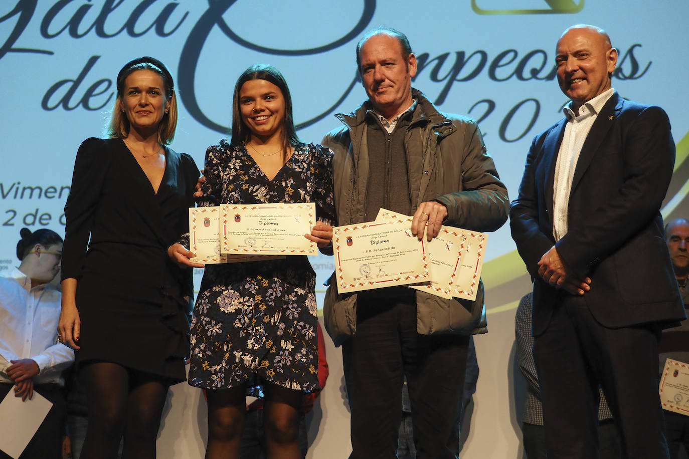 Veronica Samperio, Andrea Gómez, Nel González y Norberto Ortiz.