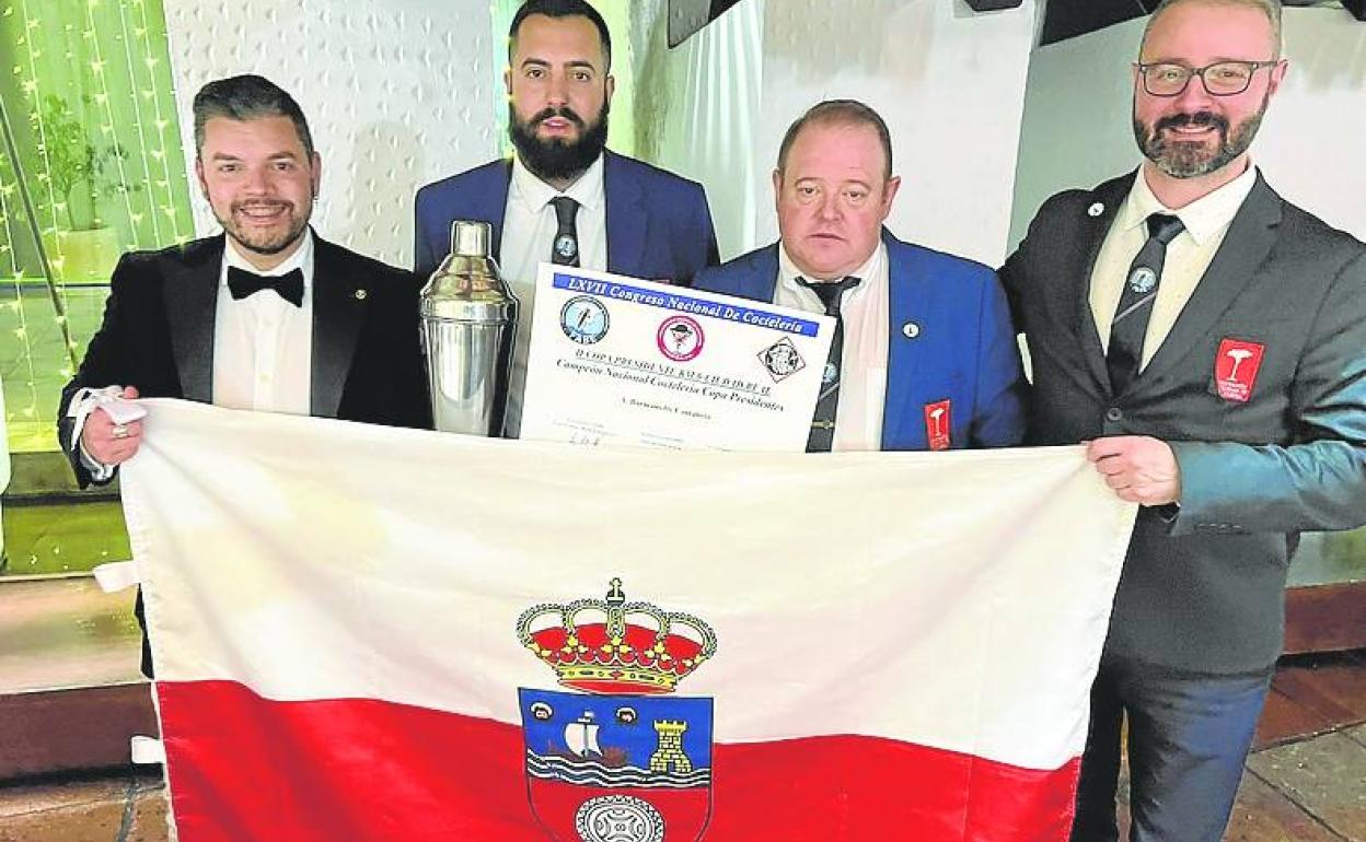 Borja Gutiérrez, Héctor Bonet, Chema Merino y Saúl Llata. 