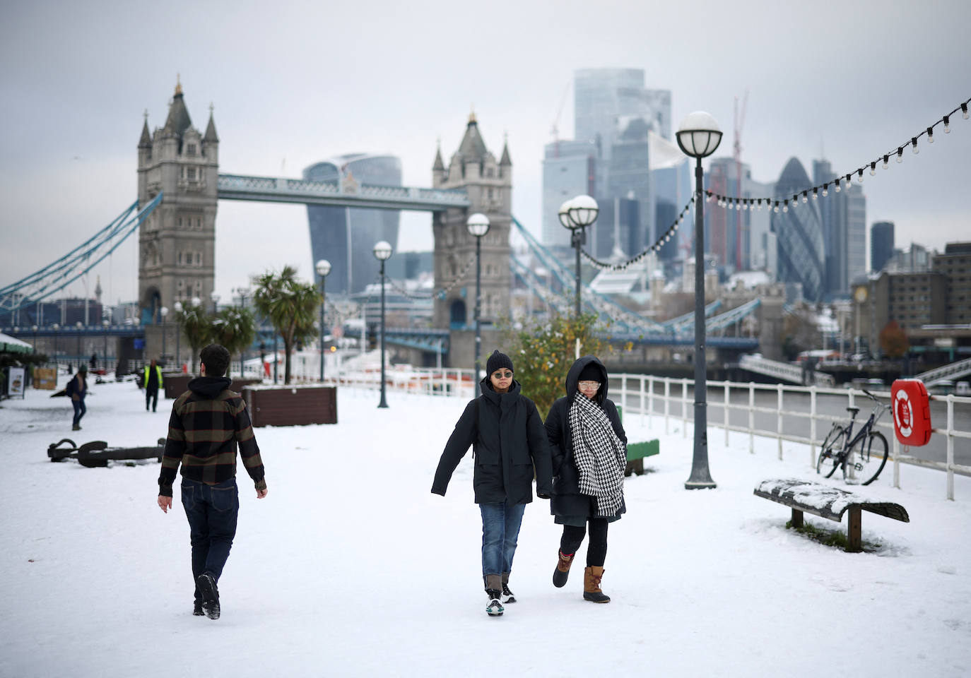 Fotos: Espectacular nevada en Londres