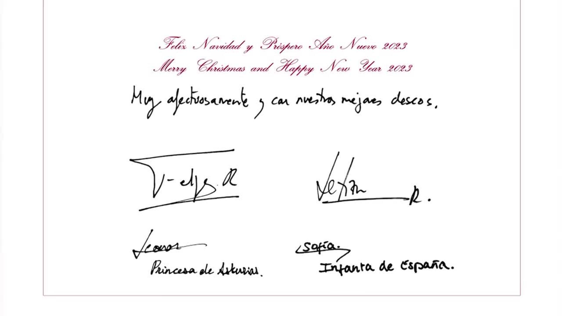 La Princesa Leonor y la Infanta Sofía protagonizan felicitación navideña de Familia Real