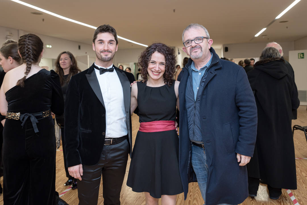 César Marañón, Elena Ramos y Carlos Troyano