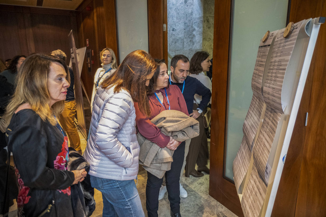 Participantes de la Red de Talento Cántabro de la CEOE durante el encuentro organizado en el Hotel Santemar de Santander para crear oportunidades empresariales