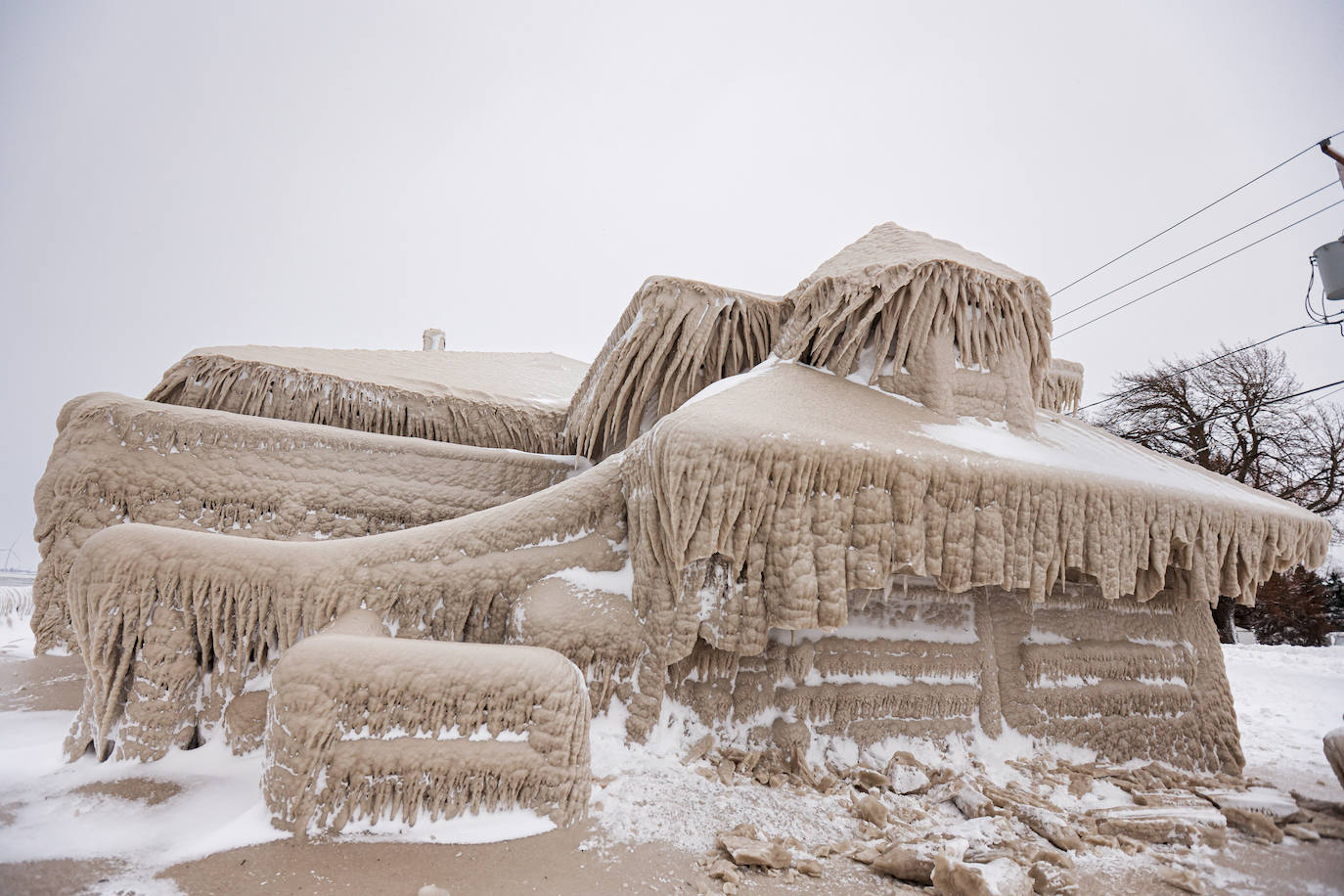 Fotos: Las espectaculares imágenes que deja la tormenta polar Elliot en Estados Unidos