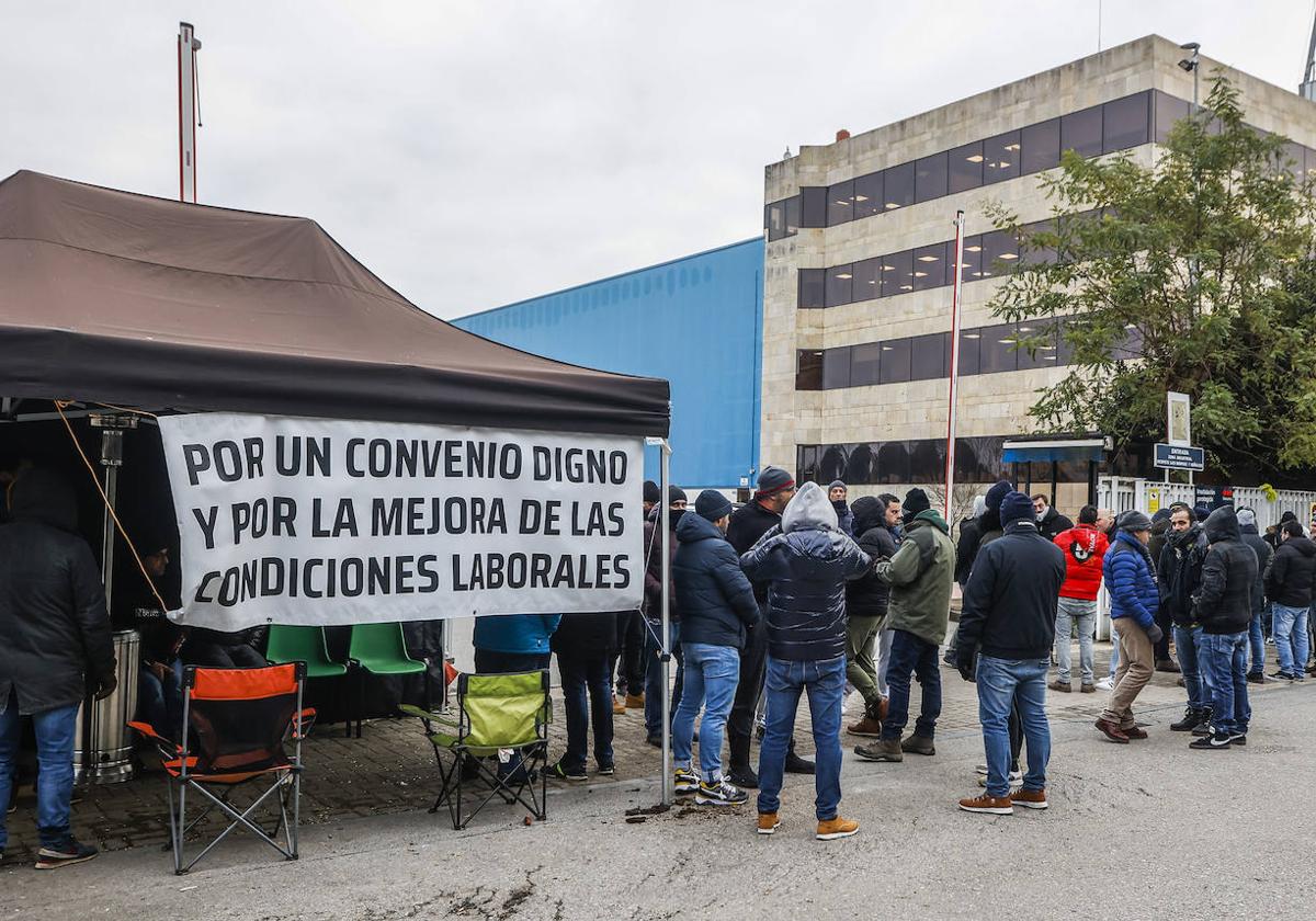 Tercera jornada de huelga en Aspla