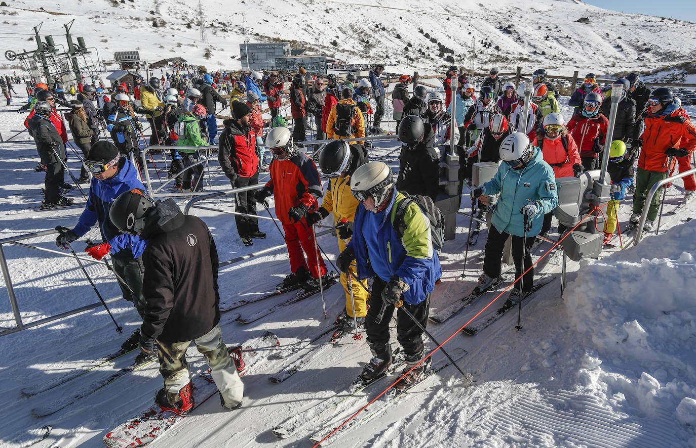 Emoción y colas en Alto Campoo