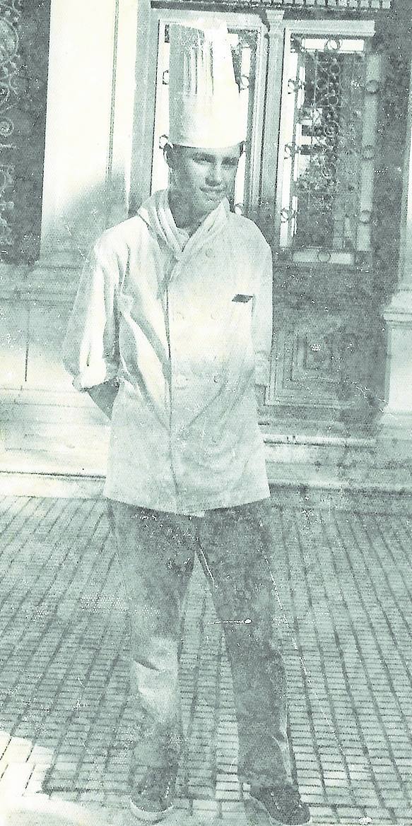 José Luis, el 11 de noviembre en 1968, alumno de la Escuela de Hostelería Santa Marta. 
