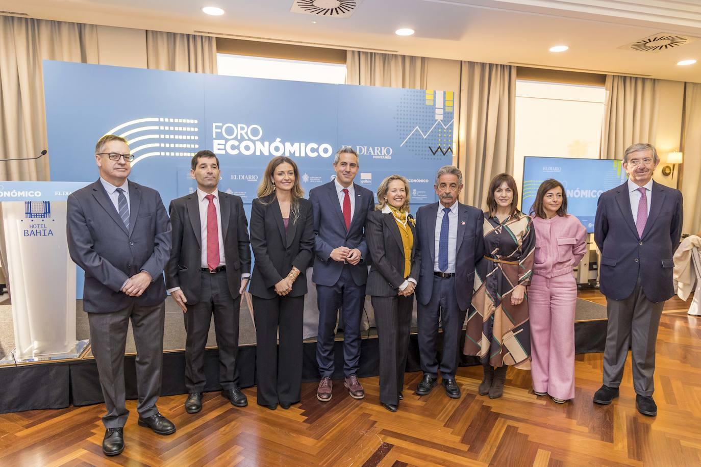 Íñigo Noriega, Francisco Hevia, Ainoa Quiñones, Pablo Zuloaga, Nadia Calviño, Miguel Ángel Revilla, Ana Belén Álvarez, Alejandra López y Luis Revenga.