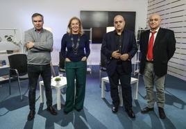 Alberto Santamaría, María José González Revuelta, Gonzalo Sellers y Juan Luis Fernández