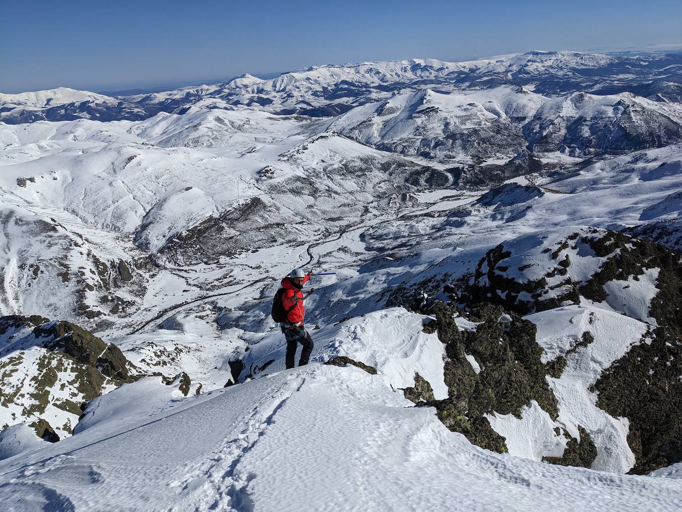 Espectacular vista desde la cima.