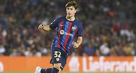 Pablo Torre, con su doral 32 del primer equipo del Barça.