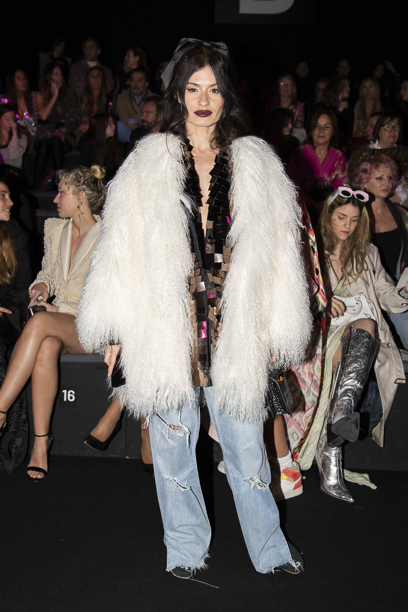 Madame de Rosa, íntima amiga de Odette Álvarez, en el desfile.