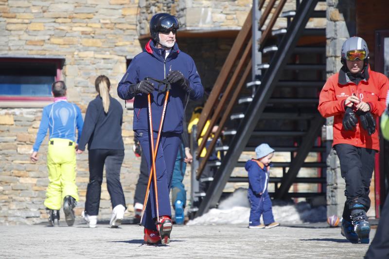 Felipe VI precisamente ha vuelto a la estación donde aprendió a esquiar, la de Baqueira Beret