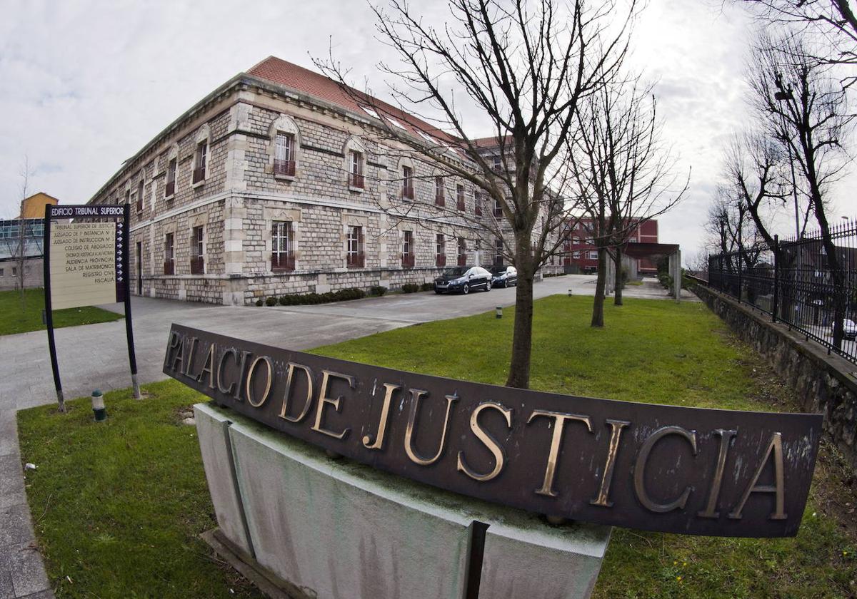 Vista del Palacio de Justicia en Santander.