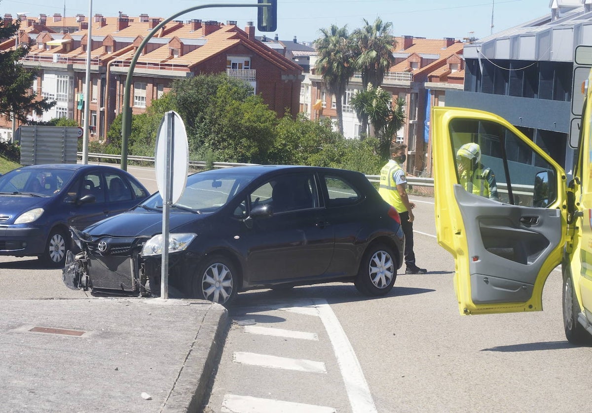 Accidente ocurrido en 2020 en la rotonda partida que va a ser modificada.