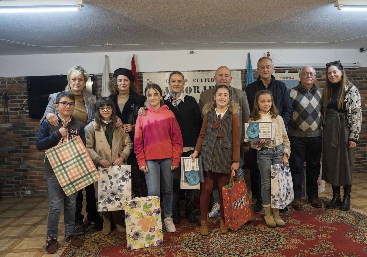 Imagen de la entrega de premios del certamen comarcal de redacción, en esta XXXIX edición