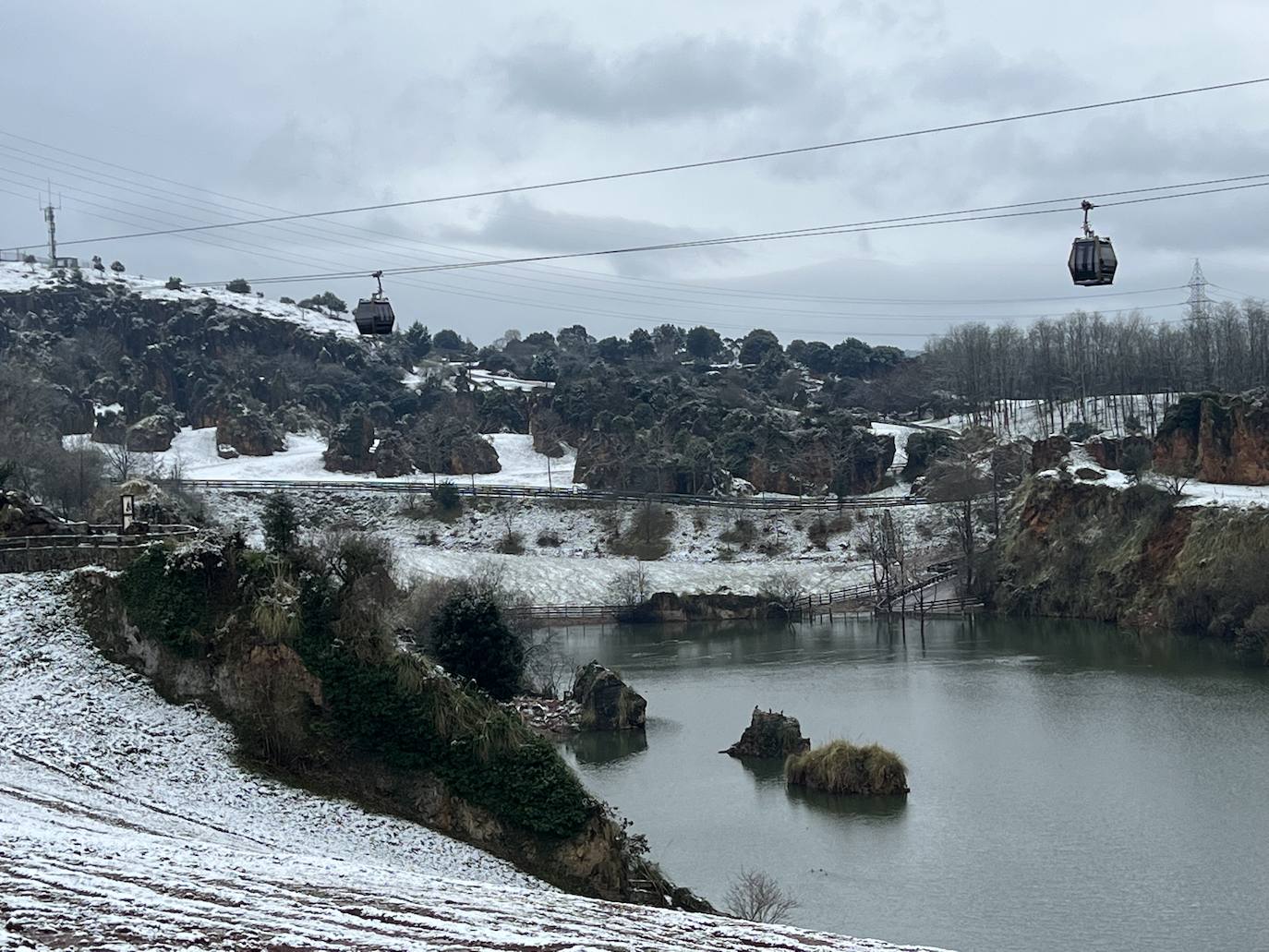 Imagen panorámica del lago de los hipopótamos.