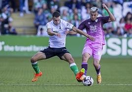 Mantilla, en el partido de la primera vuelta frente al Málaga.