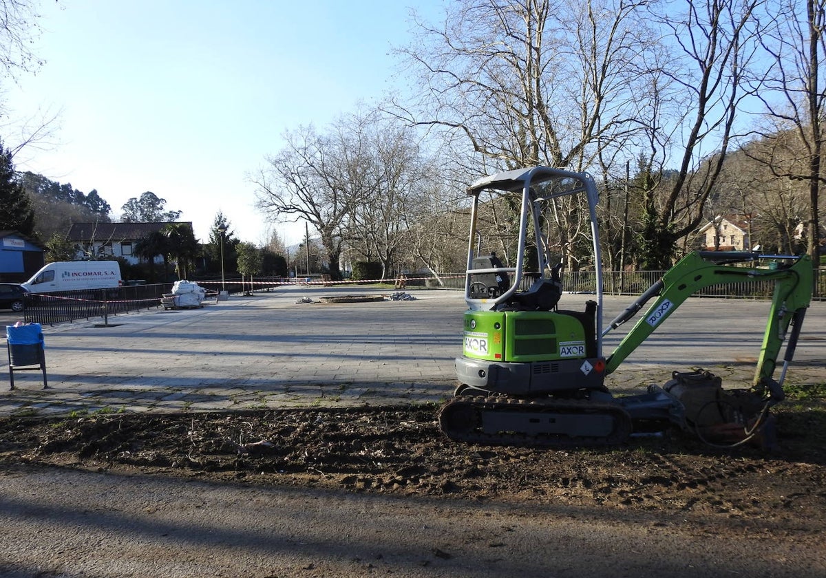 Inicio de los trabajos de remodelación de la plaza de Ribalquera.