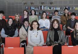 Fátima Sanchez, directora ejecutiva del Centro Botín; Izaskun Simón, responsable de País Vasco de la Fundación EDP España; Helena Garay, docente y responsable de Extensión Cultural de Uneatlántico.