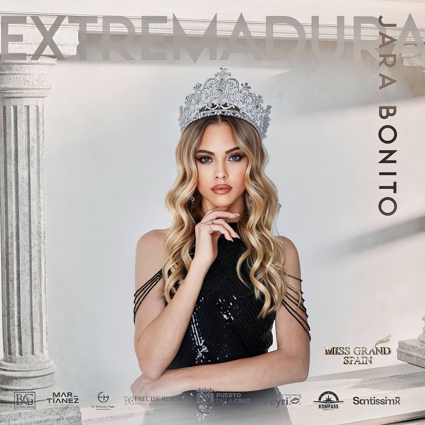 Jara Bonito es la miss que luchará por llevarse la corona a Extremadura.