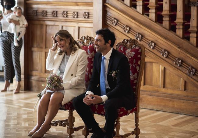 Imagen de la boda de Taronjí con Sandra Castillo en La Magdalena en mayo de 2021.