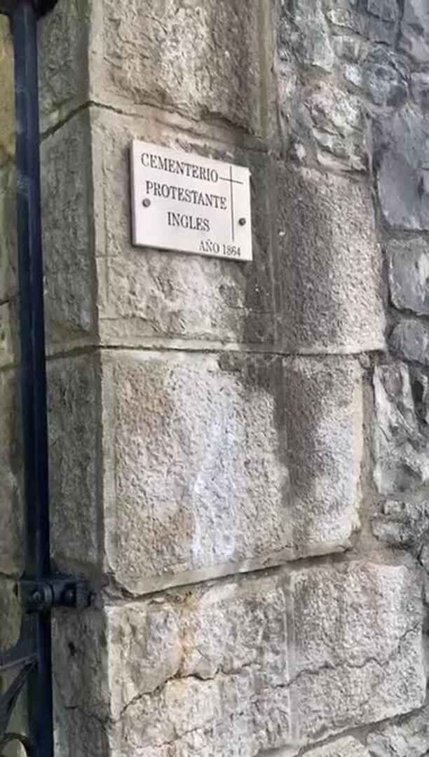 Cementerio protestante inglés' del año 1864