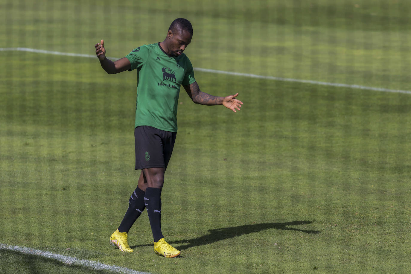 Cedric, en un momento del entrenamiento.