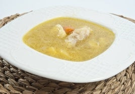 Sopa de bacalao, un buen entrante.