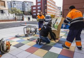Avance de las obras de Entrehuertas.