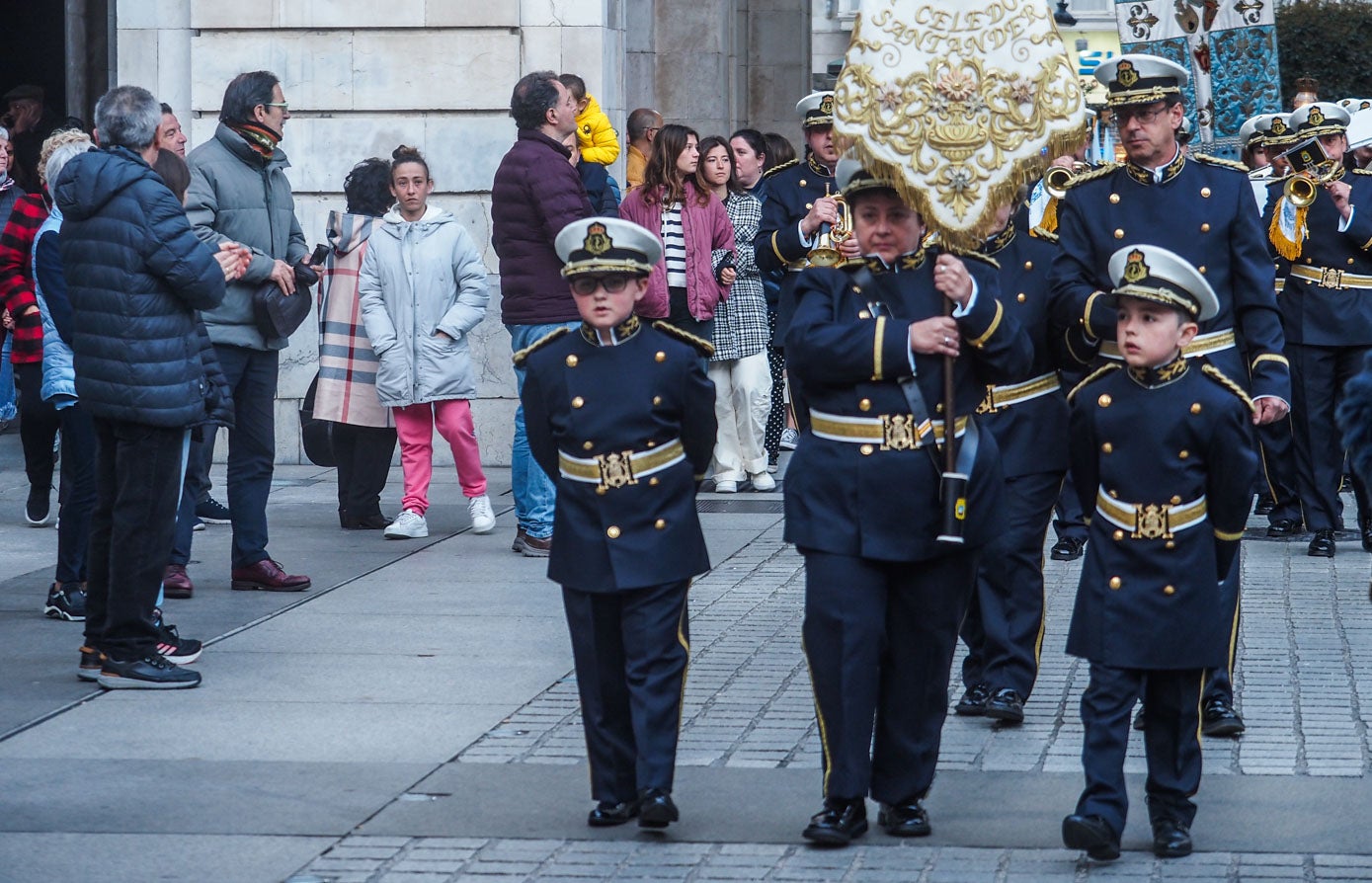 Miembros de la banda de música de San Celedonio. 