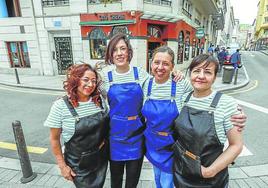 Luz, Flori, Yolanda y Ana.