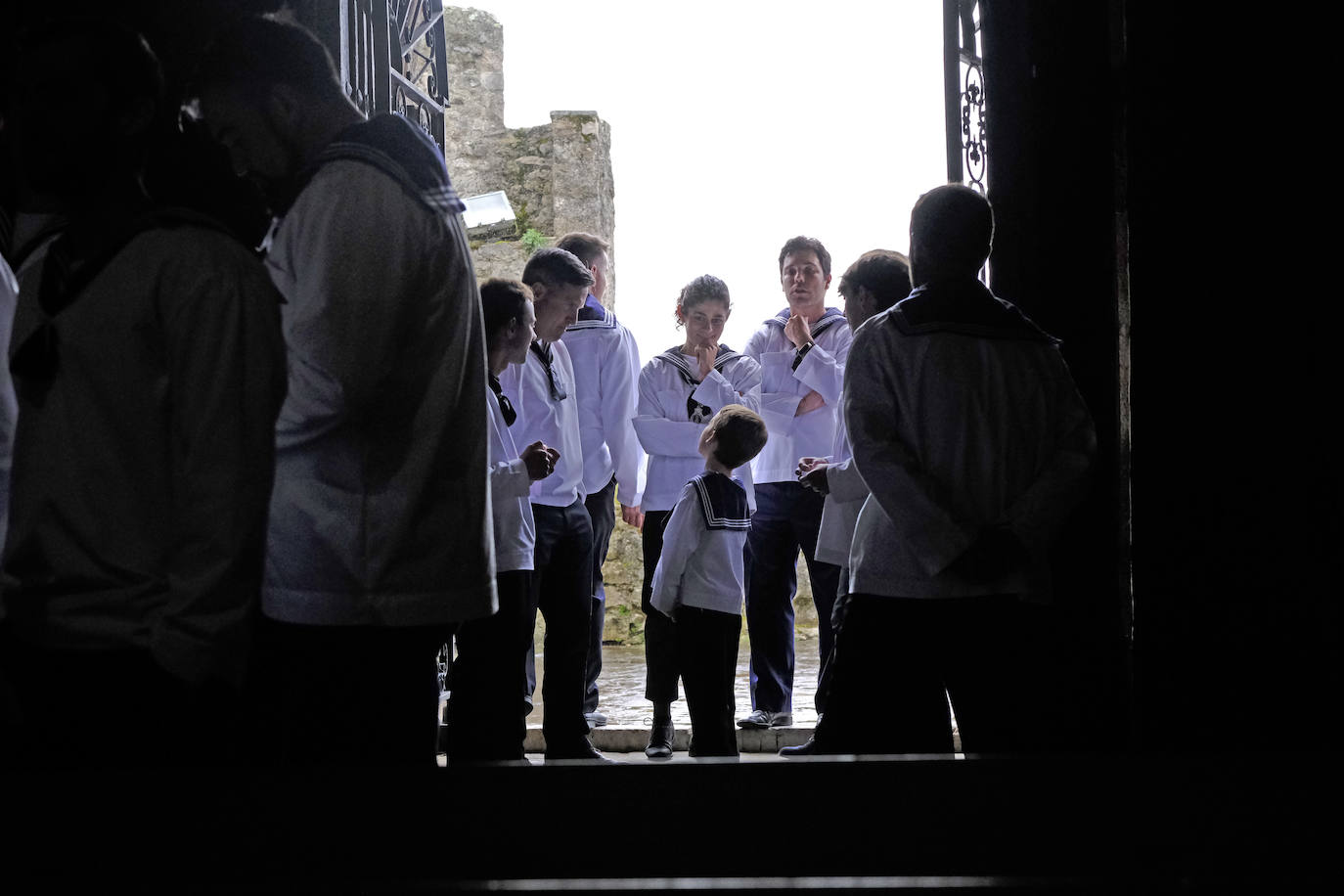 Momentos previos al inicio de la procesión.