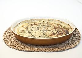 Acelgas con crema de limón.