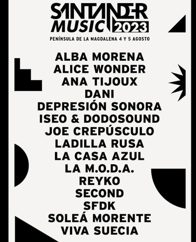 Cartel del Santander Music 2023.