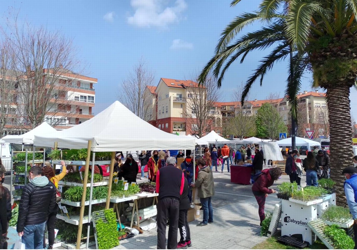 La Feria de la Huerta de Santa Cruz de Bezana congregó en su edición anterior gran afluencia de público.