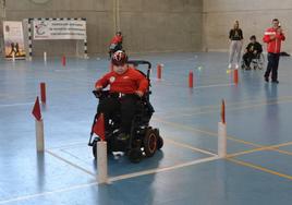 Uno de los participantes en el Campeonato de Cantabria, en plena competición.