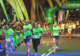 Imagen de archivo de la BinterNight Run que se corrió recientemente en Zaragoza.