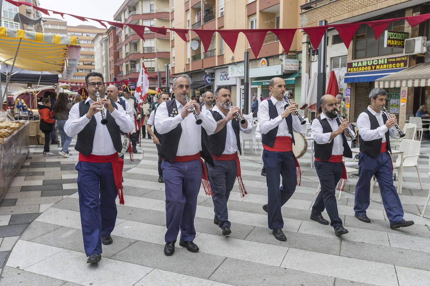 Un grupo de músicos también se ocuparon de dinamizar las calles. 