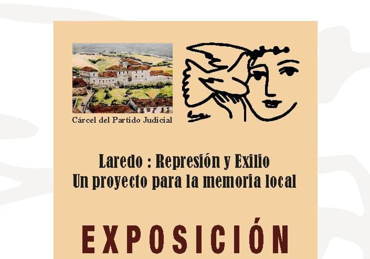 Cartel de la exposición que se inaugura este miércoles en la sala situada en la planta baja del antiguo Ayuntamiento de Laredo.