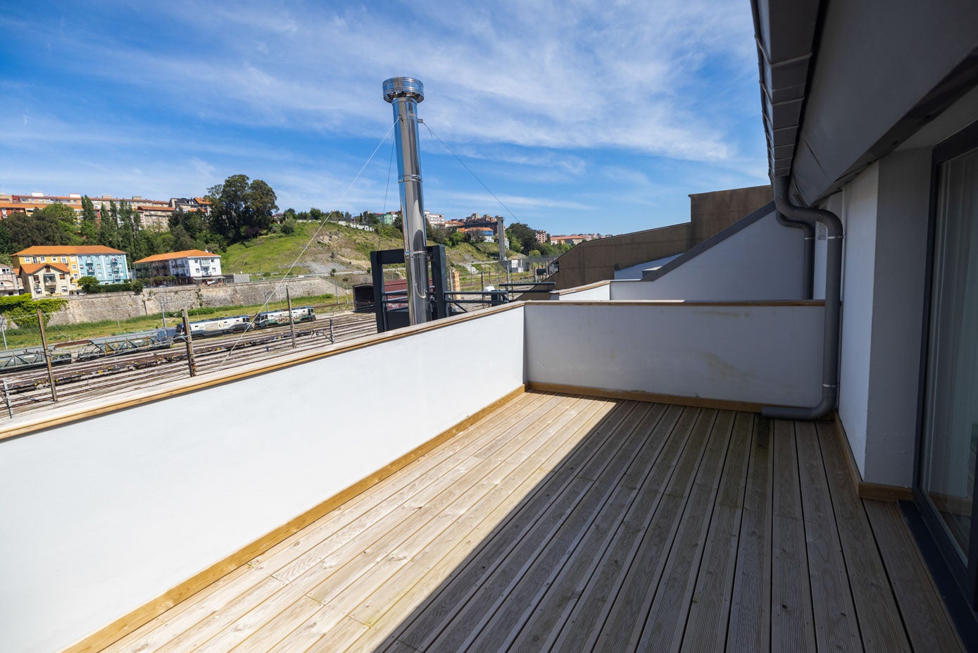 Terraza de una de las habitaciones.