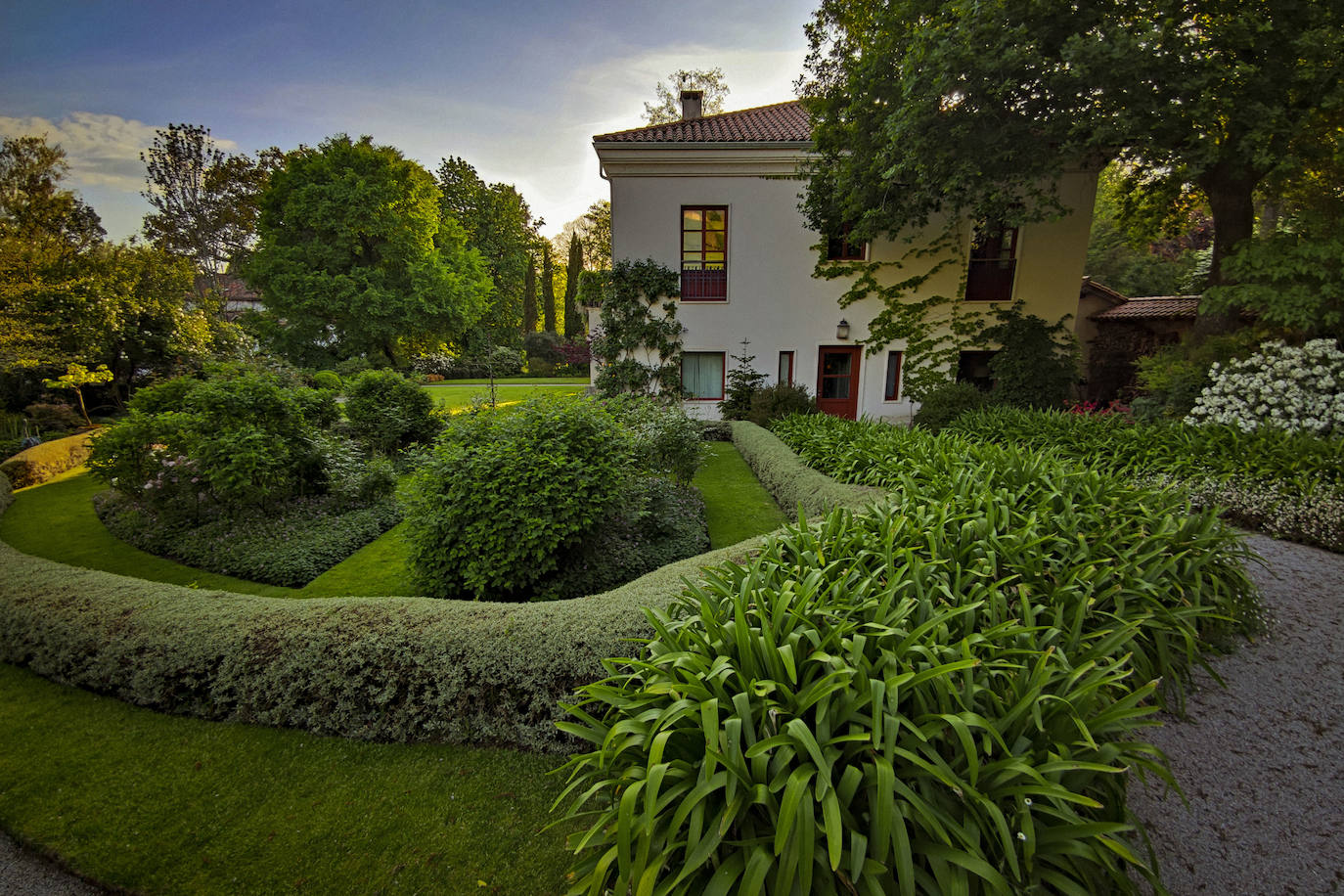 Jardín y casa del paisajista. 