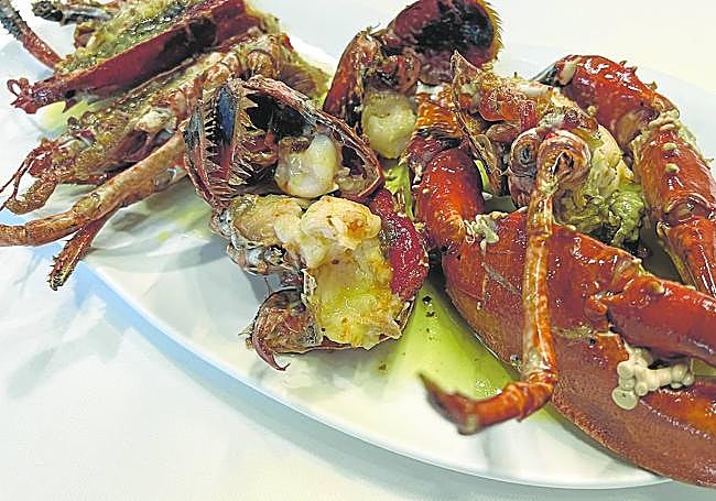 Bogavante del Cantábrico frito.