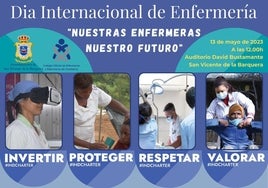 Cartel con el que la enfermería celebrará su Día Internacional.