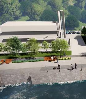 Imagen secundaria 2 - Infografía de la zona de la Estación Marítima, el malecón de Puertochico y el paseo hacia Los Peligros, a la altura del Museo Marítimo.