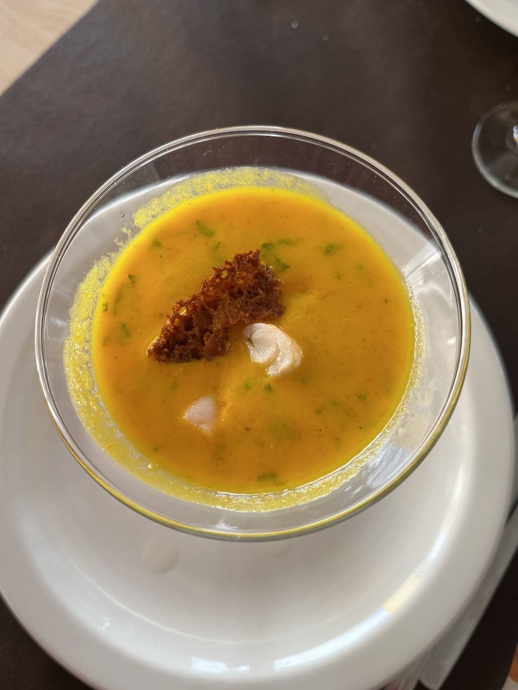 Gambón con leche de tigre de ají amarillo (segundo mejor pincho del Concurso Regional 2018).