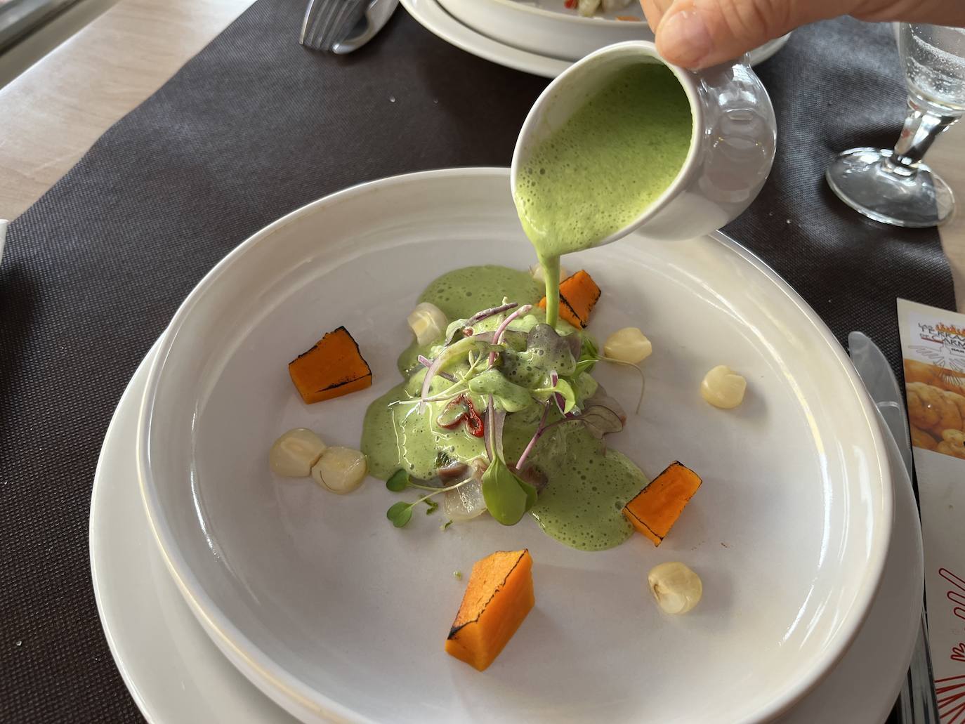 Ceviche verde de machote.