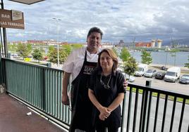 Harry Gallardo (cocinero) y Carmen Moreno.