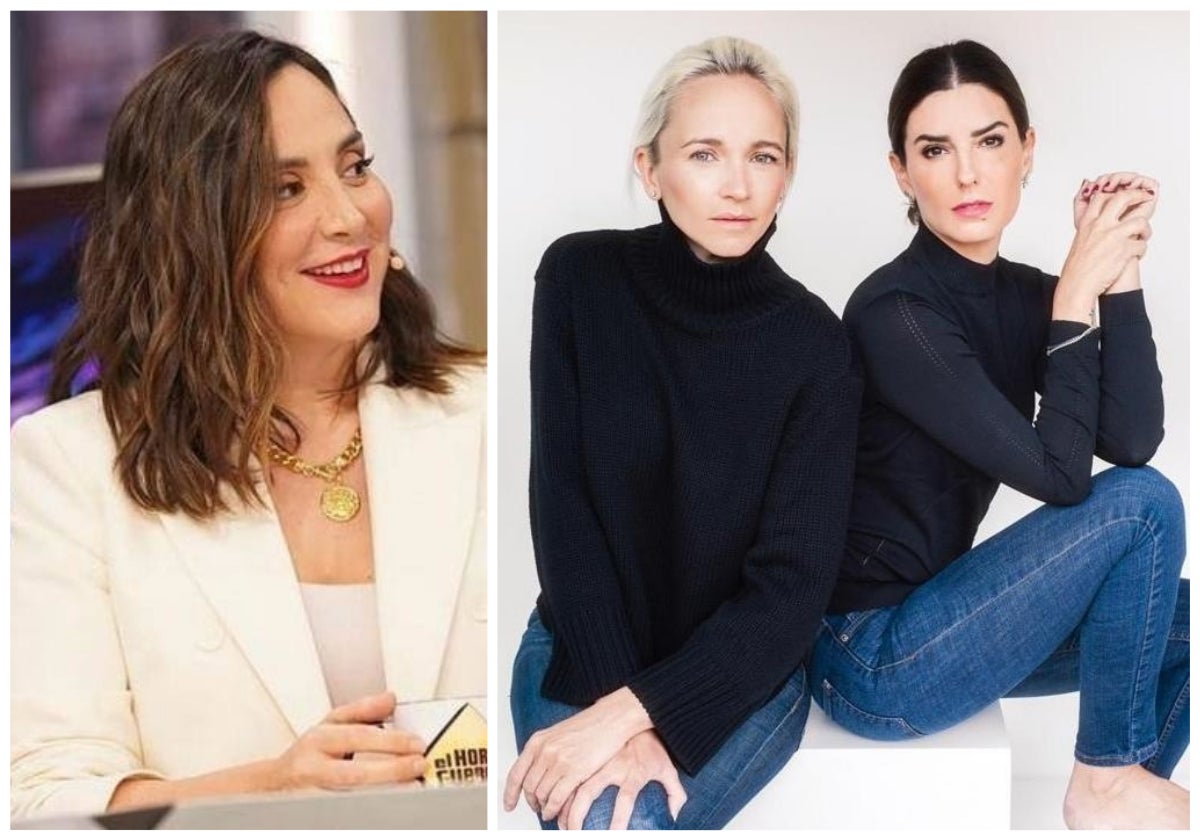 Tamara Falcó y Sofía Arribas y Saioa Goitia, directora creativa y CEO de Sophie et Voilà.